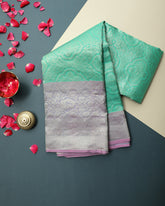 Mint Green Kanchipuram Silk Saree